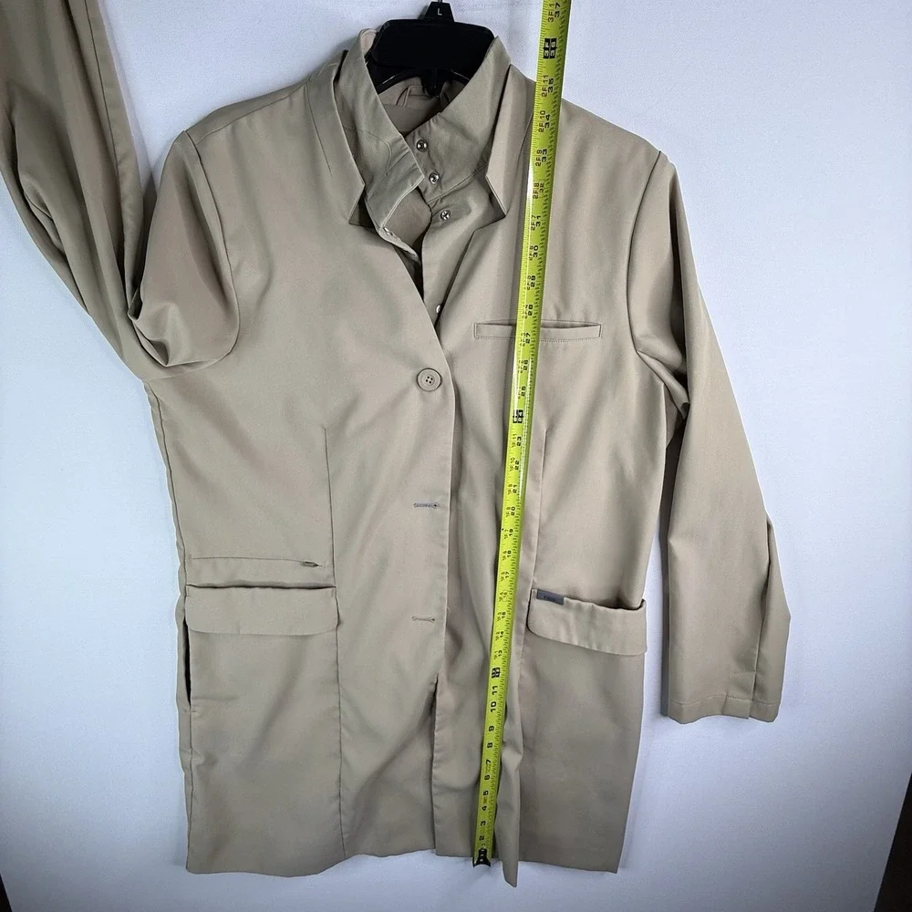 Figs Lab Coat Khaki Women's Figpro XL Scrubs